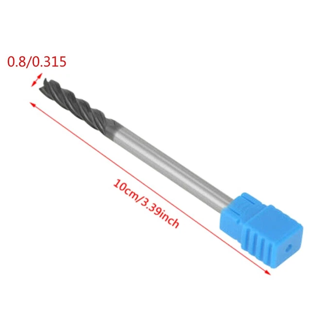 Ricambio Estremità Fresa Gambo Lungo Strumenti Lavorazione Metallo 4 Flute HRC50