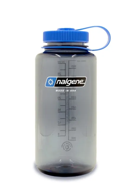 Nalgene 32oz Wide Mouth Sustain Water Bottle Grey