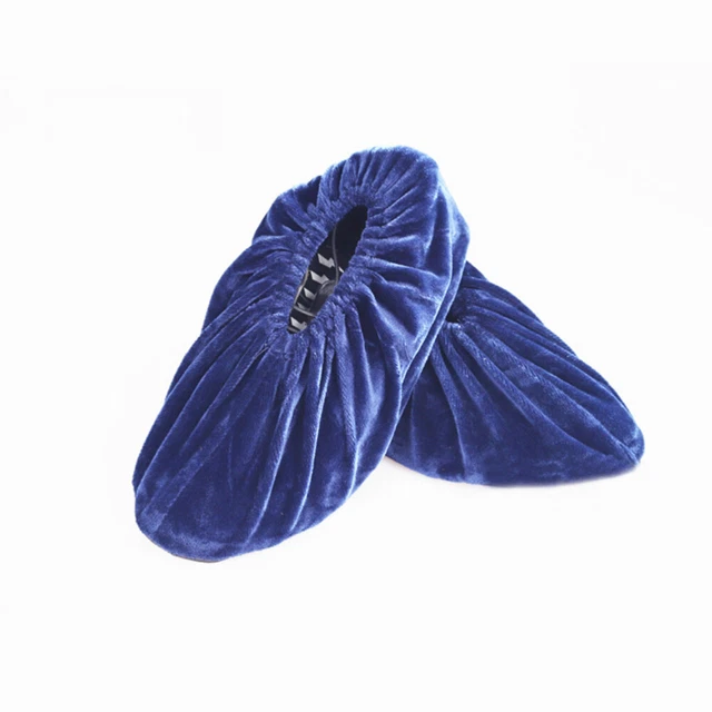 5 pares de fundas de zapatos de franela zapatos de tela para el hogar niño estudiante