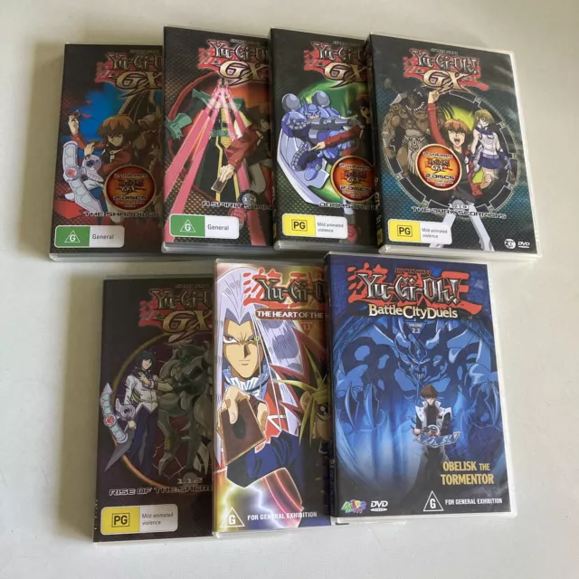 Yugioh 4 DVD Lot Anime Manga Set Movie Battle City Duels