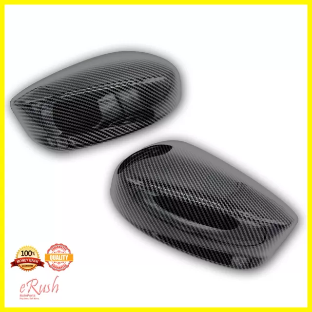 For 2008-2012 Honda Accord Carbon Fiber Print 2Pcs Side Mirror Covers Trim