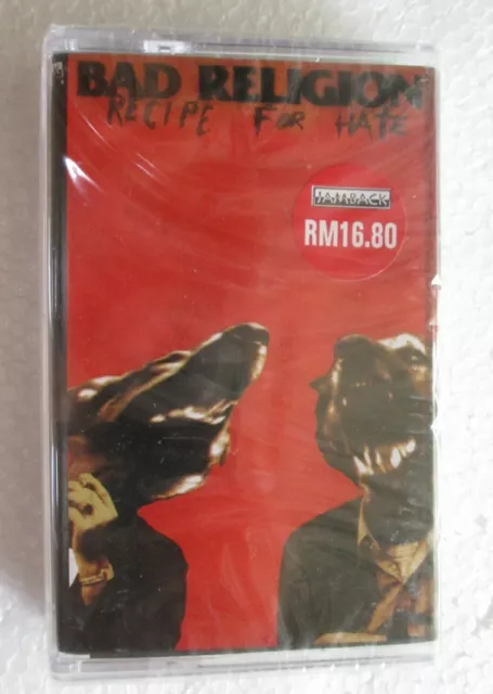 Recipe For Hate by Bad Religion Rare Malaysia Cassette Tape Brand New Sealed