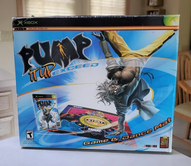 Pump It Up: Exceed Game + Dance Mat Xbox 2005 CIB Complete Tested Working!!
