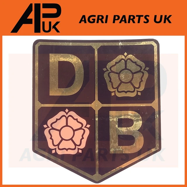 DAVID BROWN TRACTOR Sticker Decal Badge Bonnet Nose Cone Emblem DB 990 ...