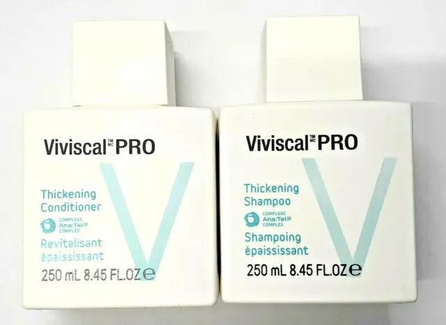 100% Authentic VIVISCAL PROFESSIONAL Thickening Shampoo & Conditioner 8.45 each