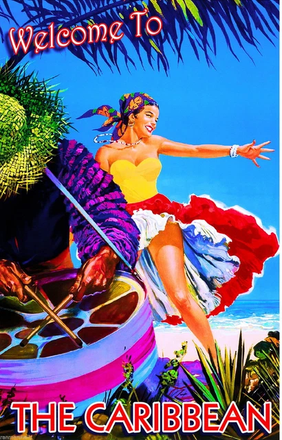 94821 Welcome to the Sea Island Beach America Wall Print Poster Affiche