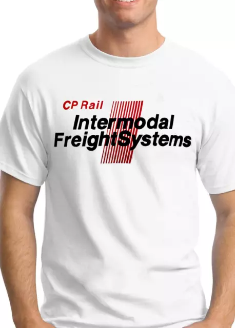 Canadian Pacific (CP Rail) Intermodal Logo - 100% Cotton T-Shirt -