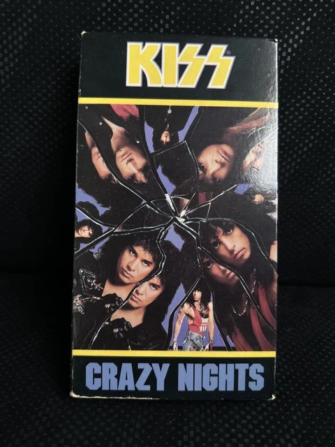 KISS CRAZY NIGHTS VHS Tape Rare Digital Mastering Music Video ...