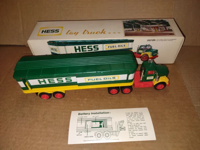 1976 Hess Barrel Truck VG In Box With Barrels And Inserts