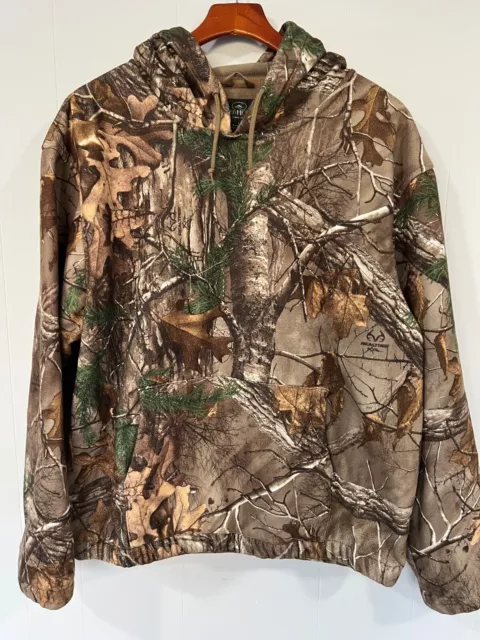 Men's Camo Redhead Fleece Pullover Hoodie size L