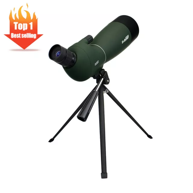 SVBONY SV28 Spotting Scope 25-75x70mm Angled Zoom Waterproof Moon Watching