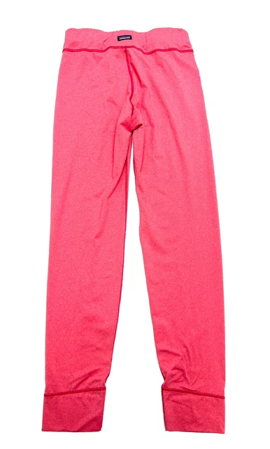 Patagonia Girls Base Layer Pants Kids Size L - 12 Pink Capilene