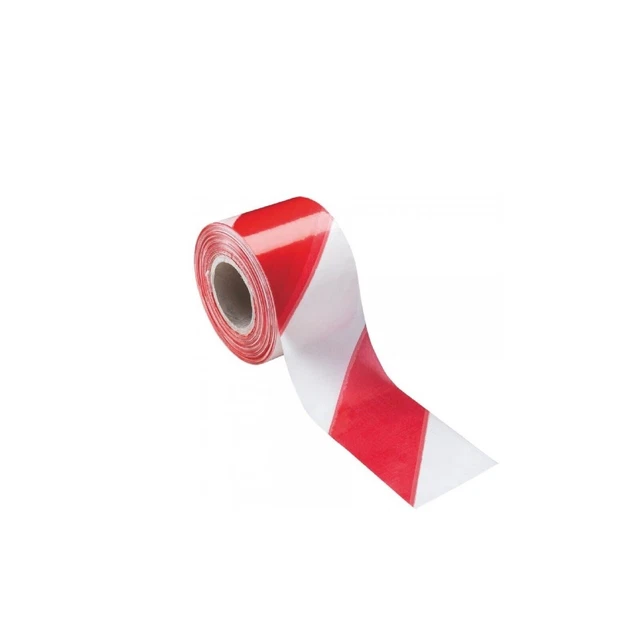 NASTRO SEGNALETICO BIANCO/ROSSO H 7cm X 200m 2 pz