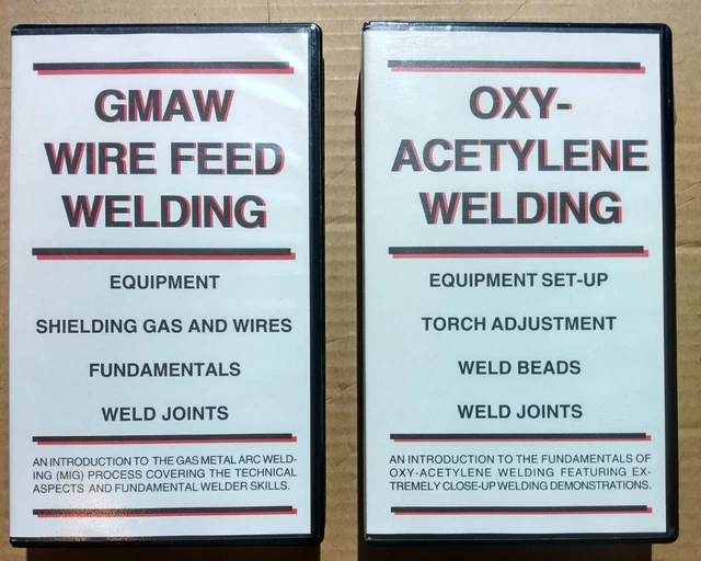 Wall Mountain Company Oxy-Acetylene/GMAW Wire Feed Welding VHS 2 Tapes