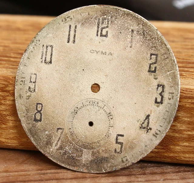 Montre à Gousset Double Signatures CYMA & TAVANNES – Acier Art Déco Vers 1930 – Occasion à Réviser