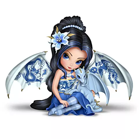 Bradford Jasmine Becket-Griffith "Perfect Romance" Fairy Figurine NEW IN BOX