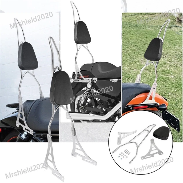 Passenger Backrest Pad Sissy Bar For Yamah Virago 1100 250 535 750 XV Vmax 1200