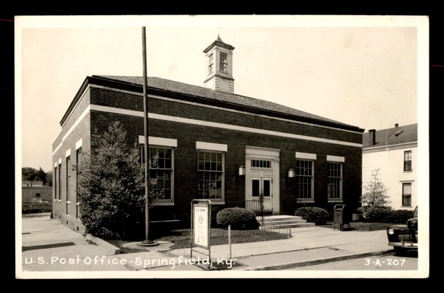 MayfairStamps US Springfield Kentucky Government Post Office Post Card aab_65629