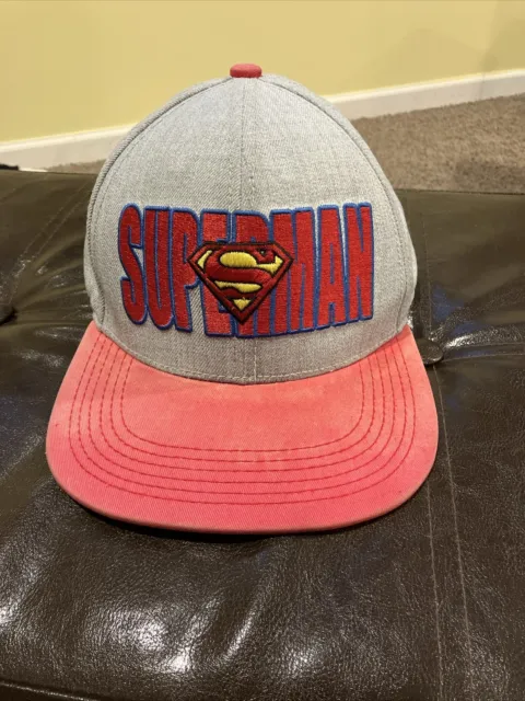 DC Comics Superman Embroidered Logo Snapback Hat Cap Flat Bill