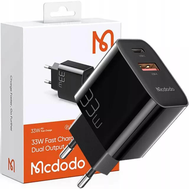 Chargeur USB-C, rapide, PD, 33W, Mcdodo