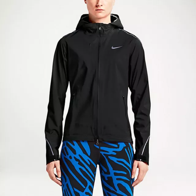 NIKE HYPER SHIELD Storm FiT Golf Rain Jacket Blue Black Size S