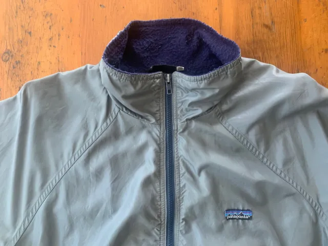 Men’s Vintage 90s Patagonia Bomber Fleece Lined Windbreaker Jacket 48101 XXL