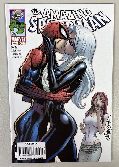 Amazing Spider-Man 606 Key J Scott Campbell Black Cat Mary Jane HIGH Grade NM