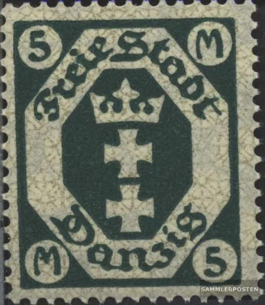 Danzig 124Y postfrisch 1923 Großes Wappen