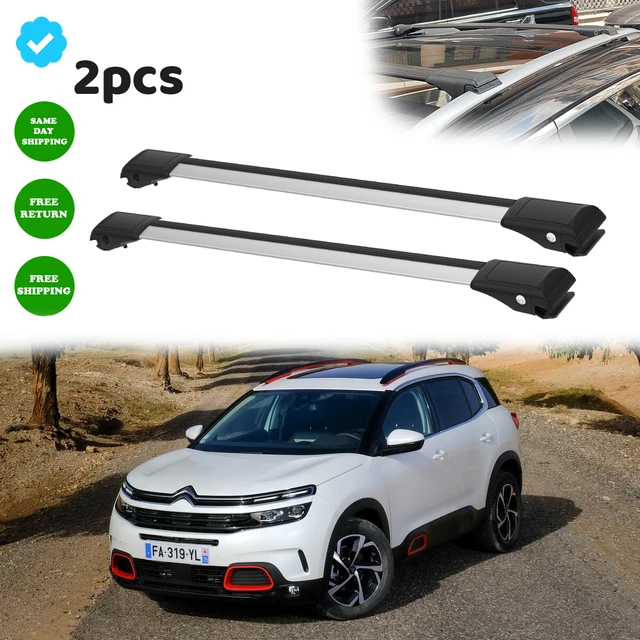 Barres De Toit Transversales Pour Citroën C5 Aircross (2017+) - Marque Turtle - Garantie 2 Ans