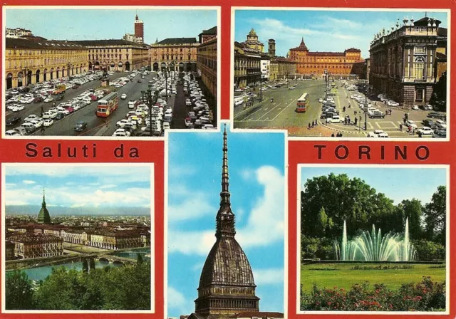 Torino - Pzza San Carlo, Pzza Castello, Panorama, Mole Antonelliana, Fontana Lum