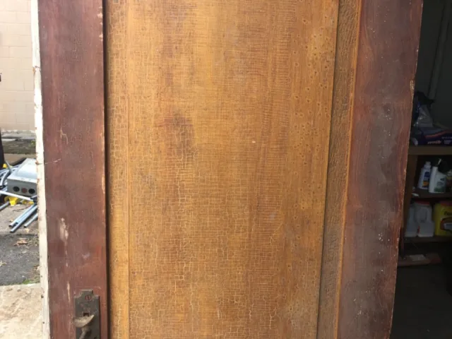 c1820/30 grain painted pantry door GORGEOUS color original hardware 72” x 23” 3