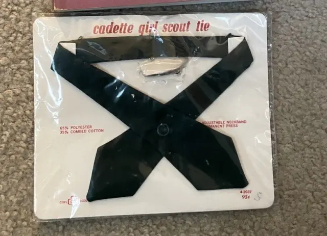 Vintage Cadette Girl Scout Tie -  New in package