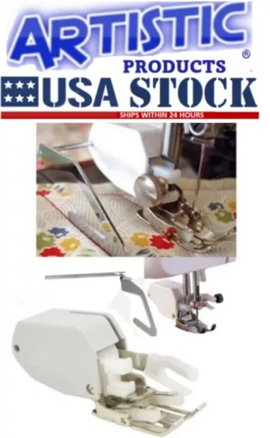 Even Feed Walking Foot W/Guide #SA107 For Brother Domestic Sewing Machine 