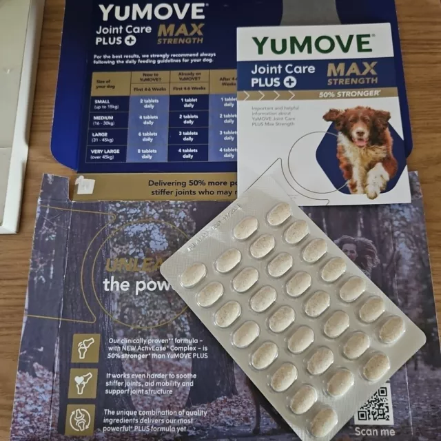 YuMOVE Senior MAX Strength Senior Dog Strength Joint Supplement - 30 Tablets