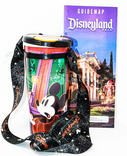 DISNEY PARKS HAUNTED Mansion Cup Lanyard Drink Plastic Tumbler 