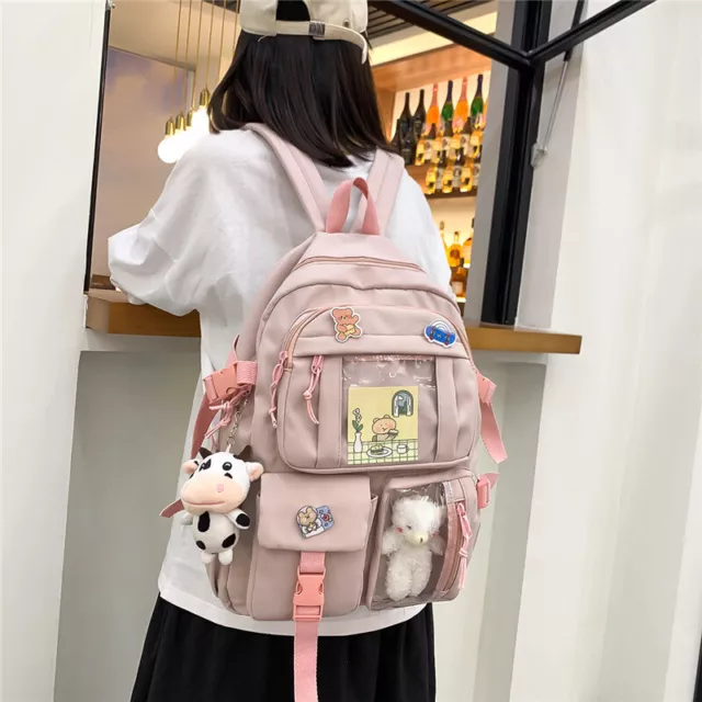 Backpack Kawaii School Cute Bag Girl Girls Women College Travel Student Nylon