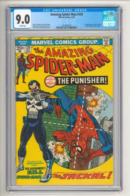 Amazing Spider-Man #129 CGC 9.0 - First Jackal and Punisher