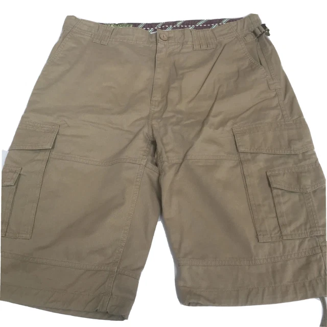 DUFFER ST GEORGE SHORTS Beige CARGO 36 Regular MENS Large Pockets