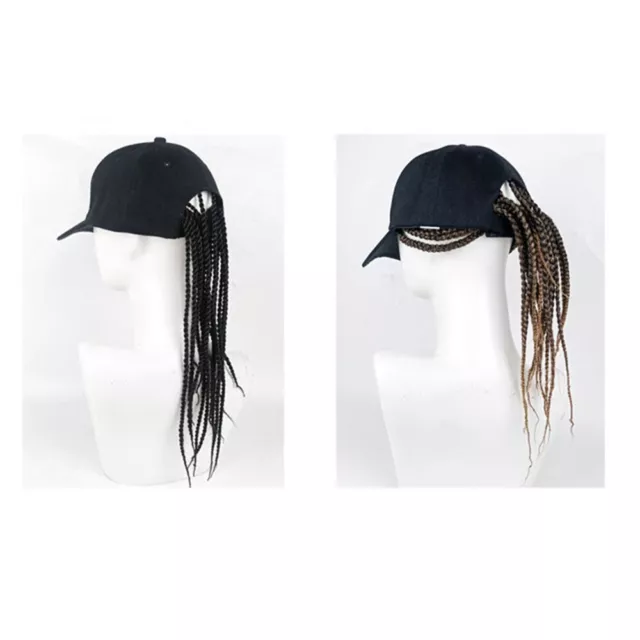 HipHop Hair Hat Unisex Baseball Cap with Dreadlocks Wig for Men and Women