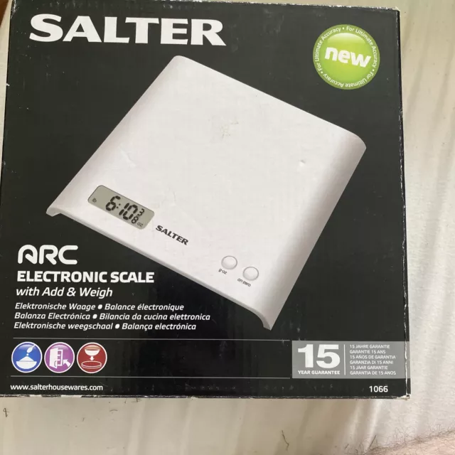 Salter 1066 Digital Kitchen Scales - White