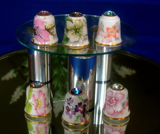Thimbles - Sutherland Set of Six - Jewel in the Crown - Initialled - Boxed