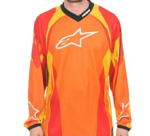 Maglietta Alpinestars MX Motocross Caricabatterie ARANCIONE Off Road Enduro MTB DH KTM