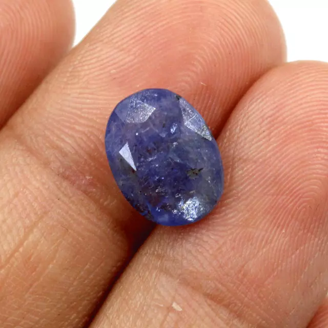 4,5 cts de tanzanite naturelle non traitée 12 mm x 9,2 mm ovale taillée à... 3