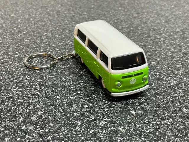 Fits Volkswagen VW Vanagon Bus Camper Lime Green Keychain Van Hot Wheels