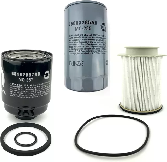 Genuine 2013-2018 Ram 2500 3500 4500 5500 6.7L Diesel Oil Fuel Filters Kit Mopar 3