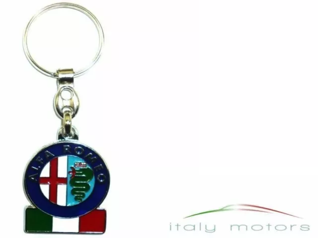 Alfa Romeo Schlüsselanhänger Logo Tricolore  Fanartikel Accessoir NEU