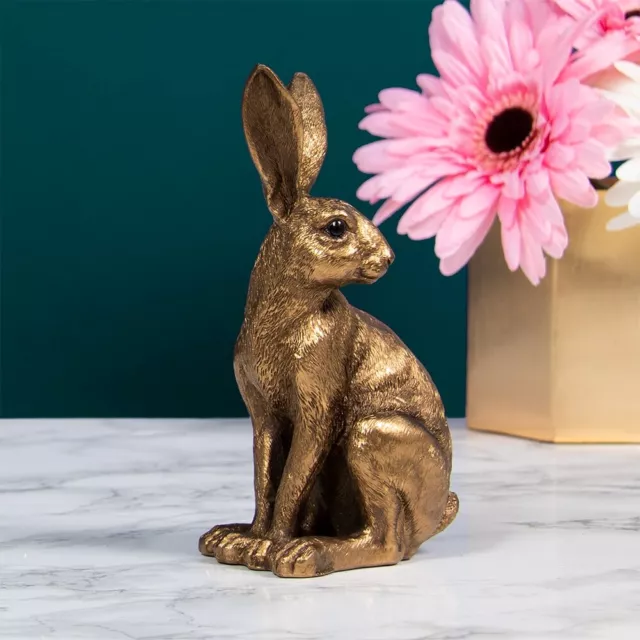 Reflections Bronzed Sitting Hare Leonardo Collection Ornament