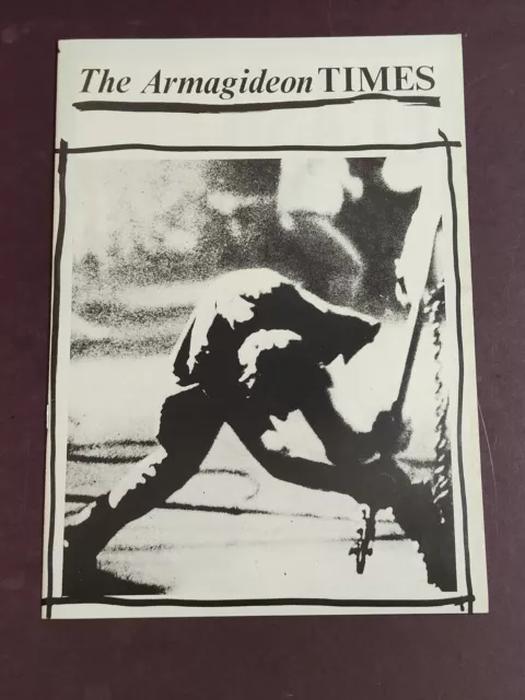 The Clash Joe Strummer Tour Programme Armagideon TImes - Brilliant Condition