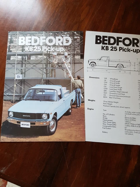 BEDFORD KB 25 Pick-Up Brochure 1980 £4.99 - PicClick UK