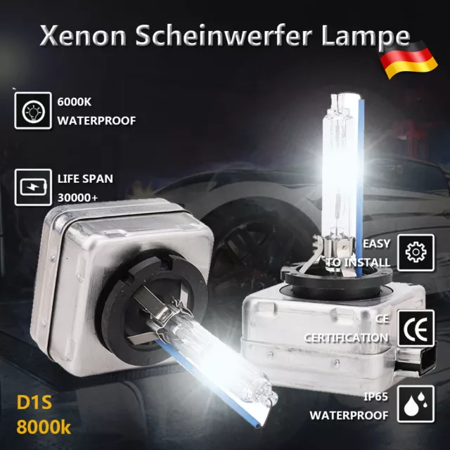 2X D1S-8000K 35W Xenon Lampe Brenner Scheinwerferlamp Bulb Für BMW Mercedes